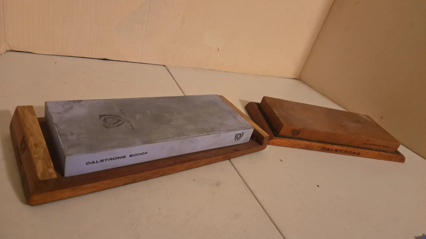 Vintage dalstrong sharpening stone block