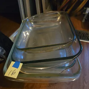 Assorted glass and stone bakeware