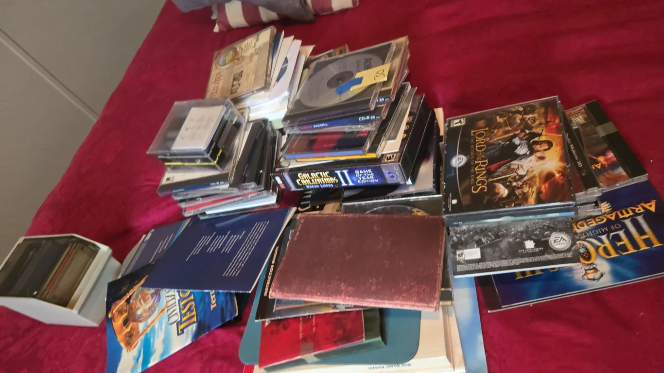 Assorted video games and CDs