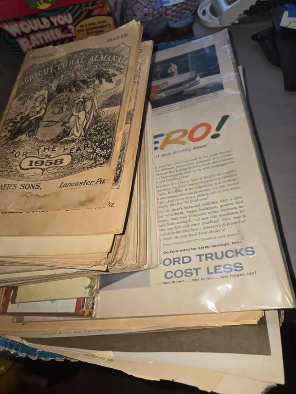 Antique paper collectibles