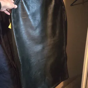 Vintage heavy vinyl men's suit travel bag