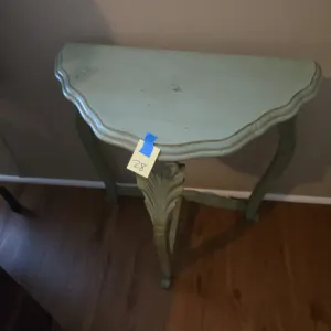 Small vintage wooden library table