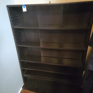 Small wooden shelving unit