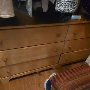 Six drawer wooden dresser