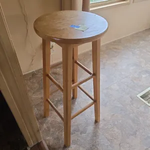 Vintage wooden barstool
