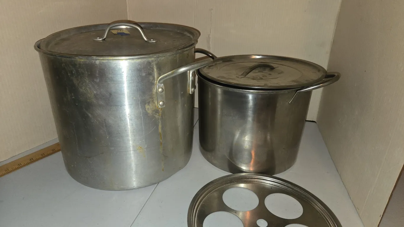 Aluminum deep fryer pot