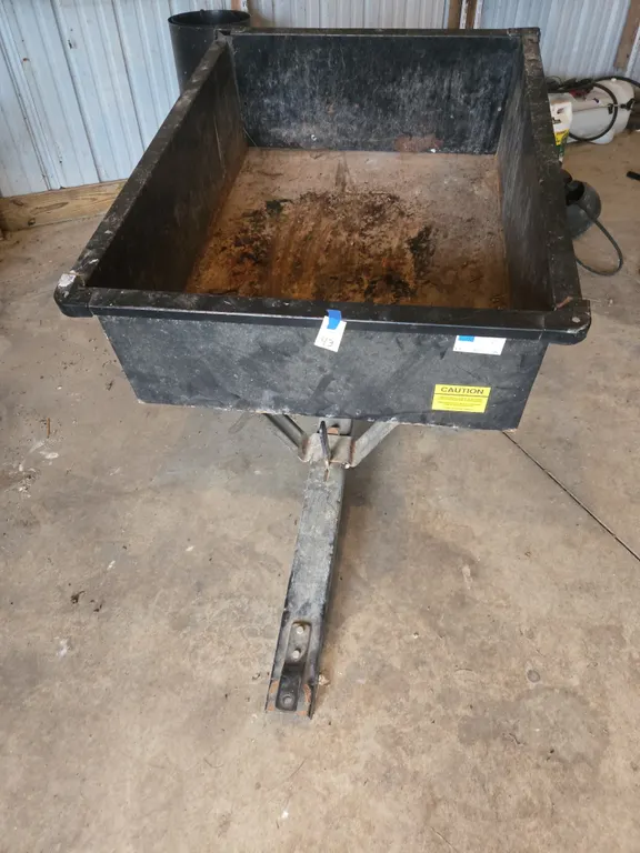 Steel pull behind yard cart