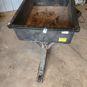 Steel pull behind yard cart