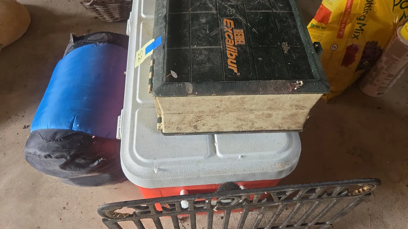 Assorted camping gear