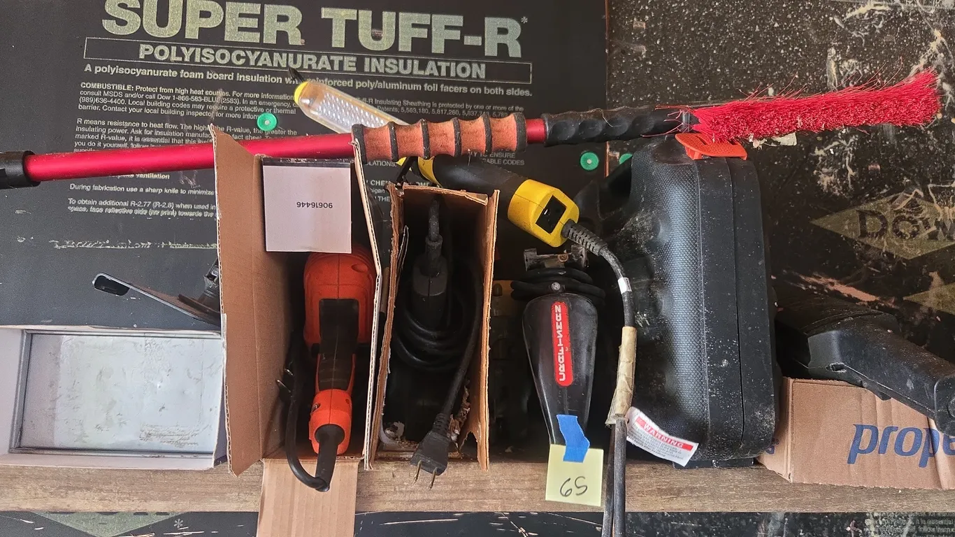 Assorted electrical hand tools