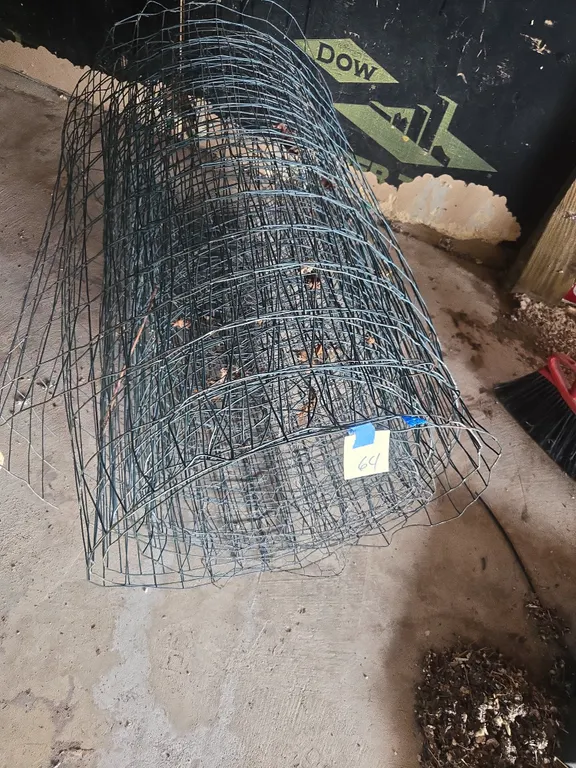 Small section of woven wire fence