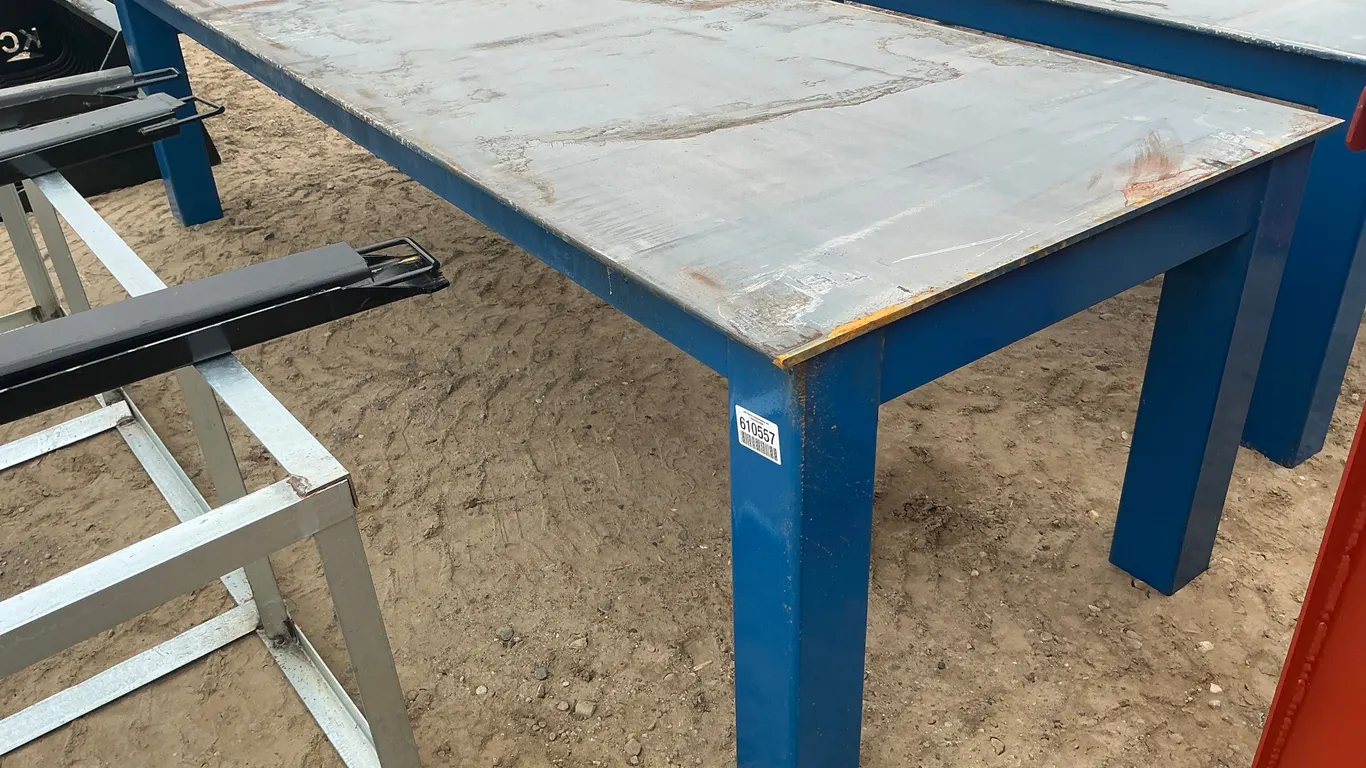UNUSED KC 120” L X 42” W WELDING TABLE