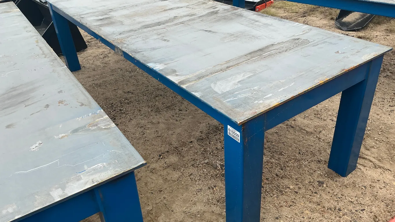 UNUSED KC 120” L X 42” W WELDING TABLE