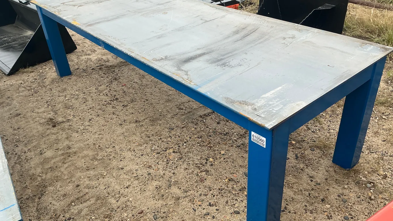 UNUSED KC 120” L X 42” W WELDING TABLE
