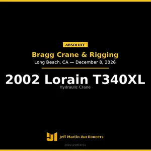 2002 LORAIN T340XL HYDRAULIC CRANE SN: 12834 - 51732
