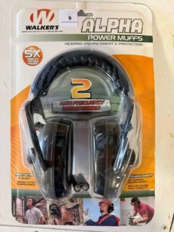 Walkers Power Muffs hearing protection-New