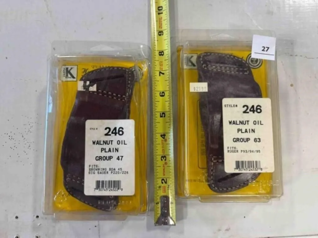2-Triple K belt gun holster, Fits Ruger P93/94/95