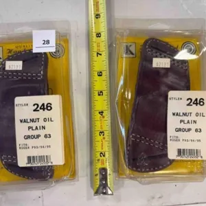 2-Triple K belt gun holster, Fits Ruger P93/94/95