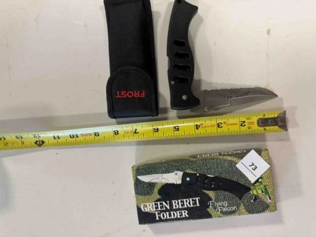 Green Beret folder knife new