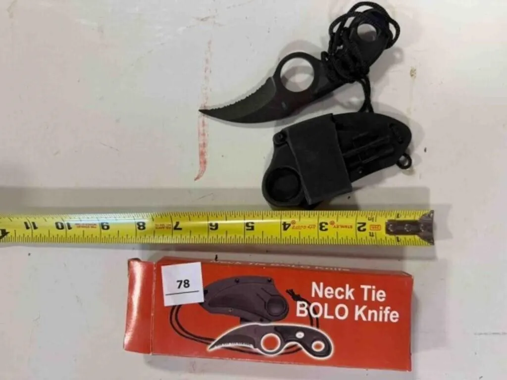 Neck Tie Bolo Knife new