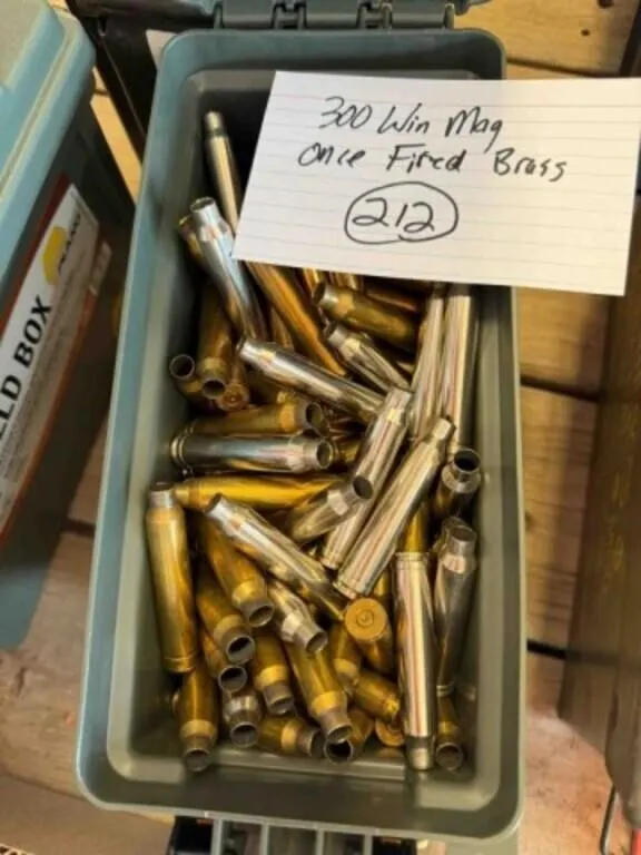 300 Win Mag Brass, fired once; 212 ct.