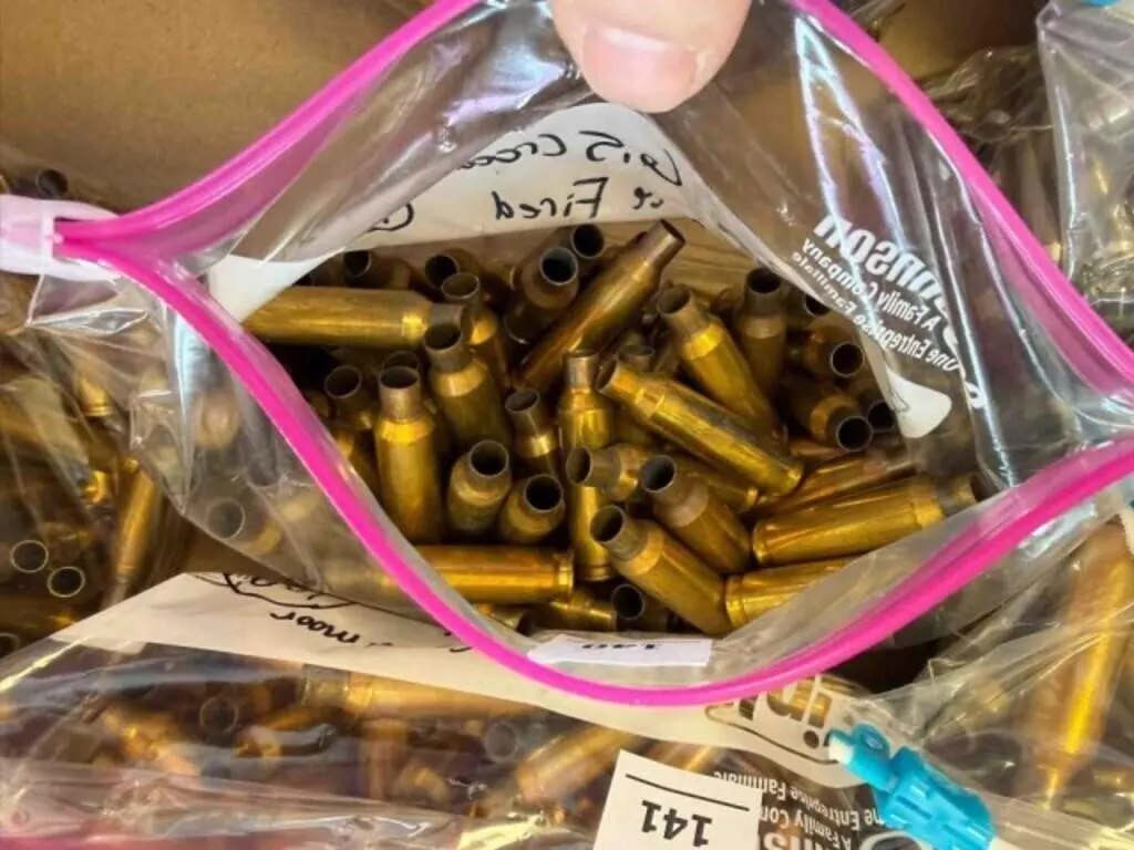 6.5 Creedmoor brass; fired once; 100 ct.