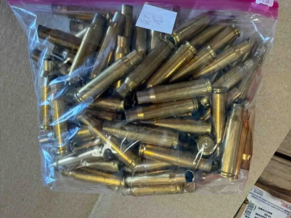 .308 Win Brass; fired once; 100ct