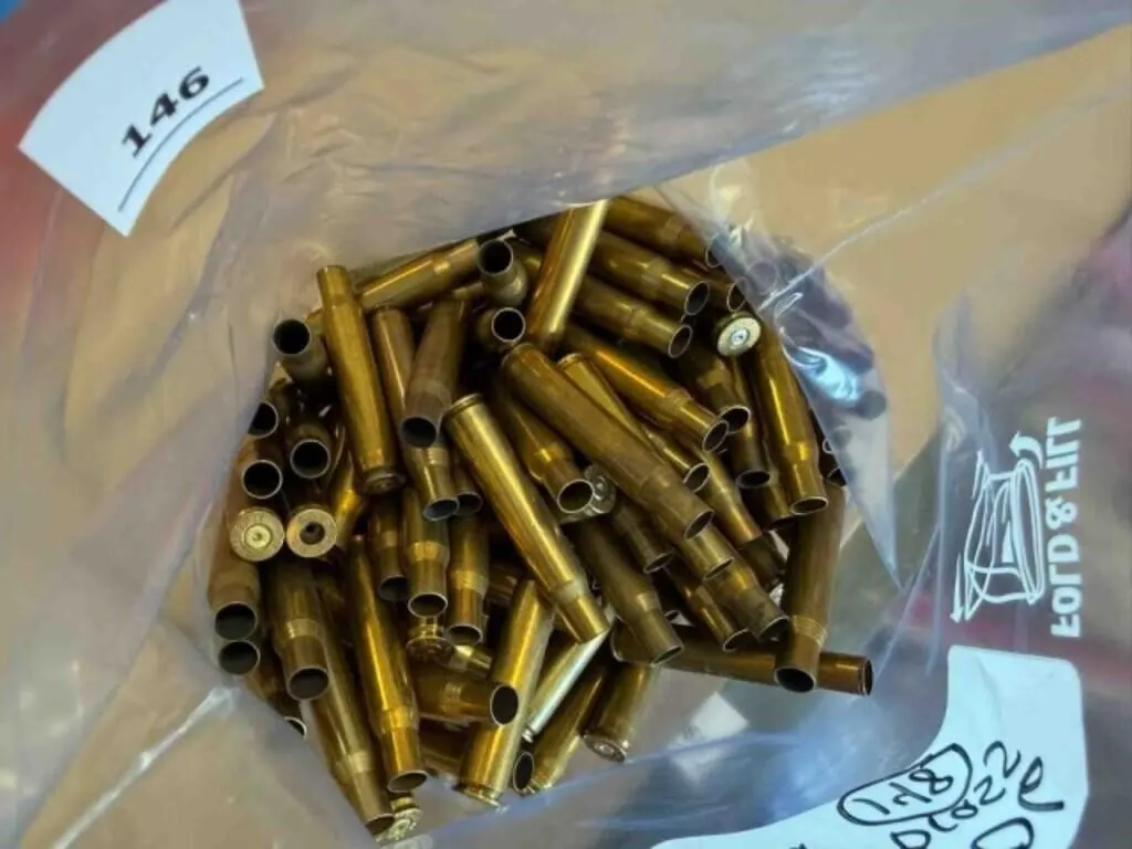 30-06 Spring brass; fired once; 148 ct.
