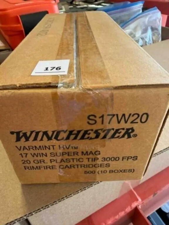 Winchester .17 win Super Mag; 20gr; 500 ct.