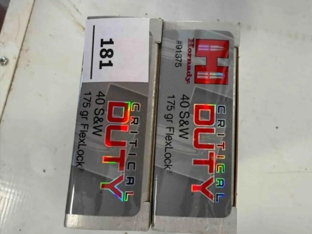 Hornady .40 S&W ammo; Critical Duty; 175gr