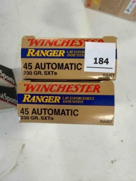 Winchester 45 auto; 230gr; SXT; 100 ct.