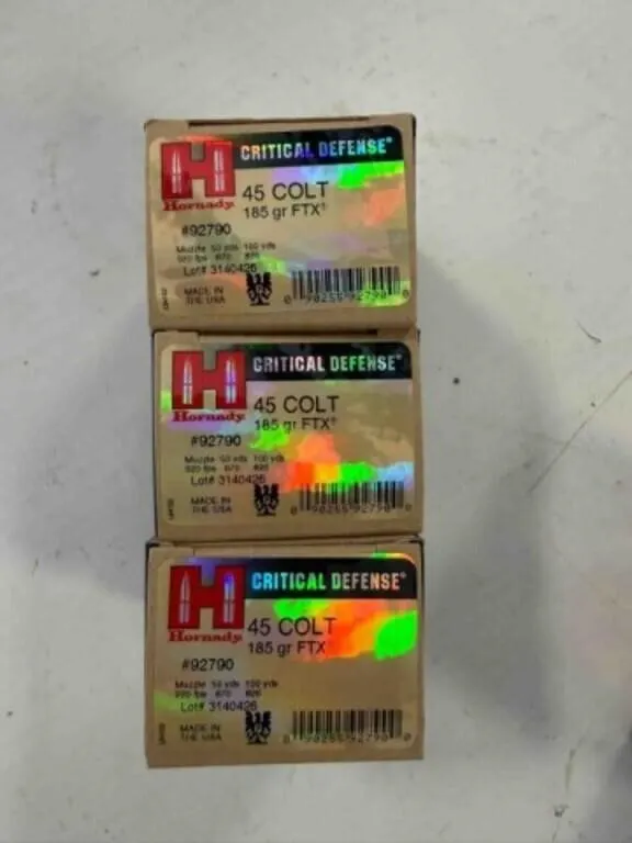 Hornady 45 Colt ammo; 185gr; FTX; 60 ct.