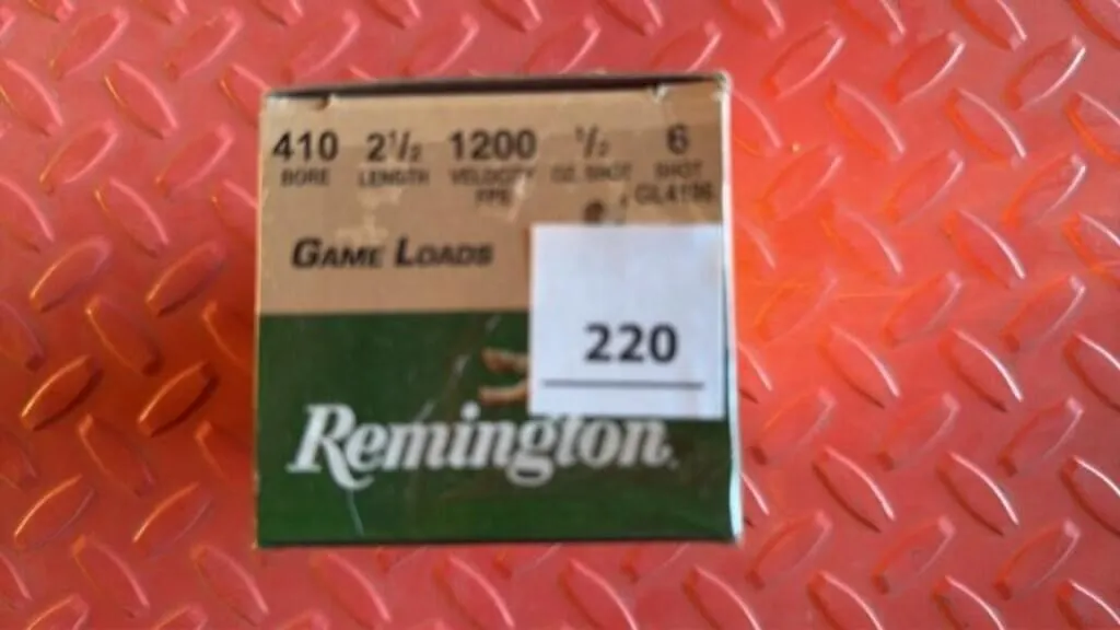 Remington .410 ga #6 shot; 2.5"; 40 ct.