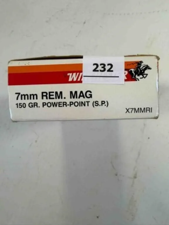 Winchester 7mm Rem Mag ammo; 150gr; 20 ct.
