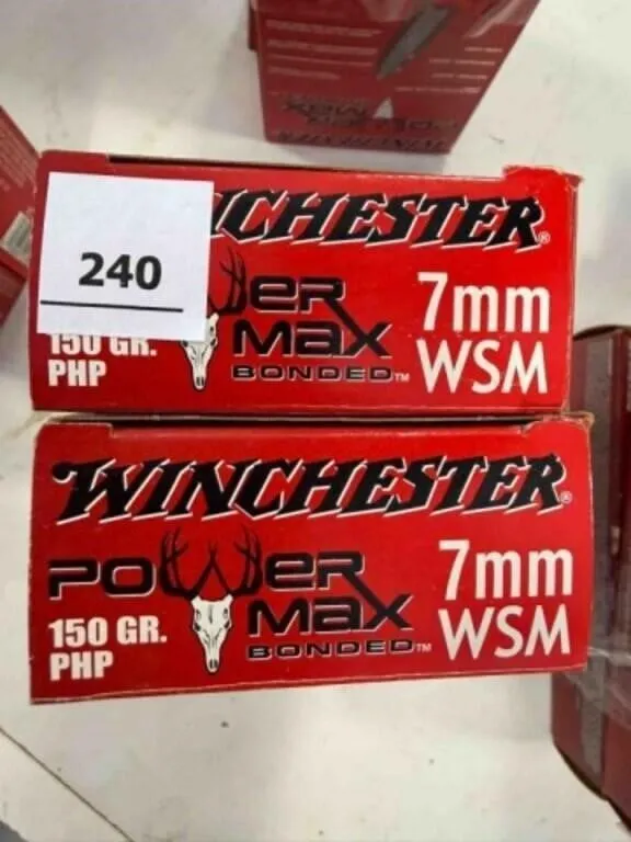 Winchester 7mm WSM ammo; 150gr; 40 ct.