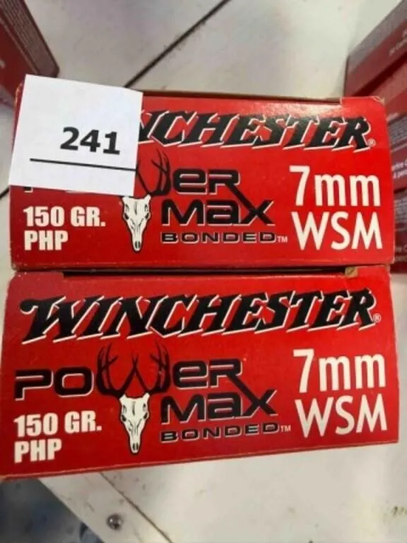 Winchester 7mm WSM ammo; 150gr; 40 ct.