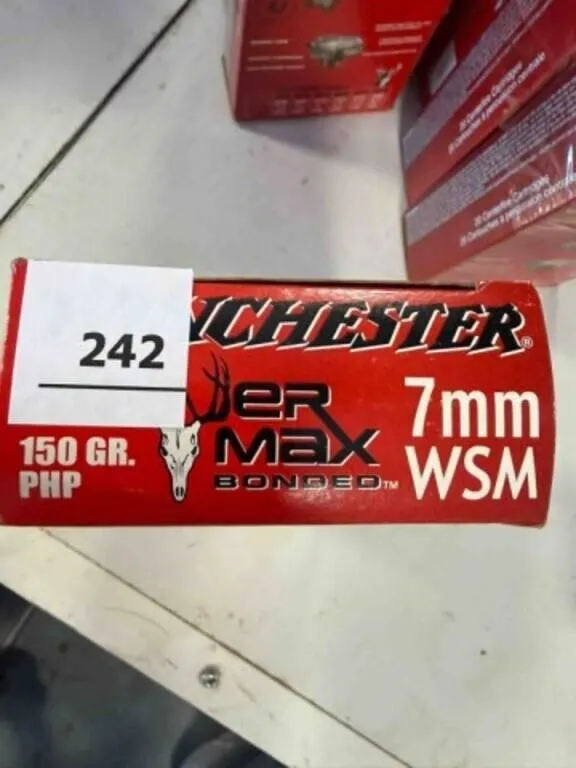 Winchester 7mm WSM ammo; 150gr; 20 ct.