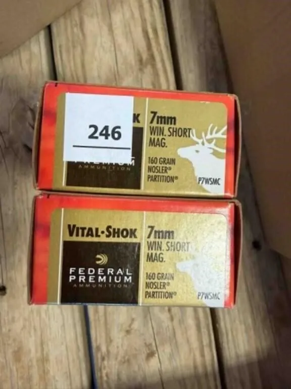 Federal 7mm Win Short Mag; 160gr; Nosler; 40 ct.