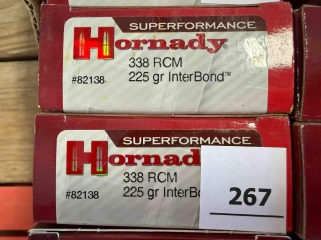 Hornady 338 RCM ammo; 185gr GMX; 40 ct.