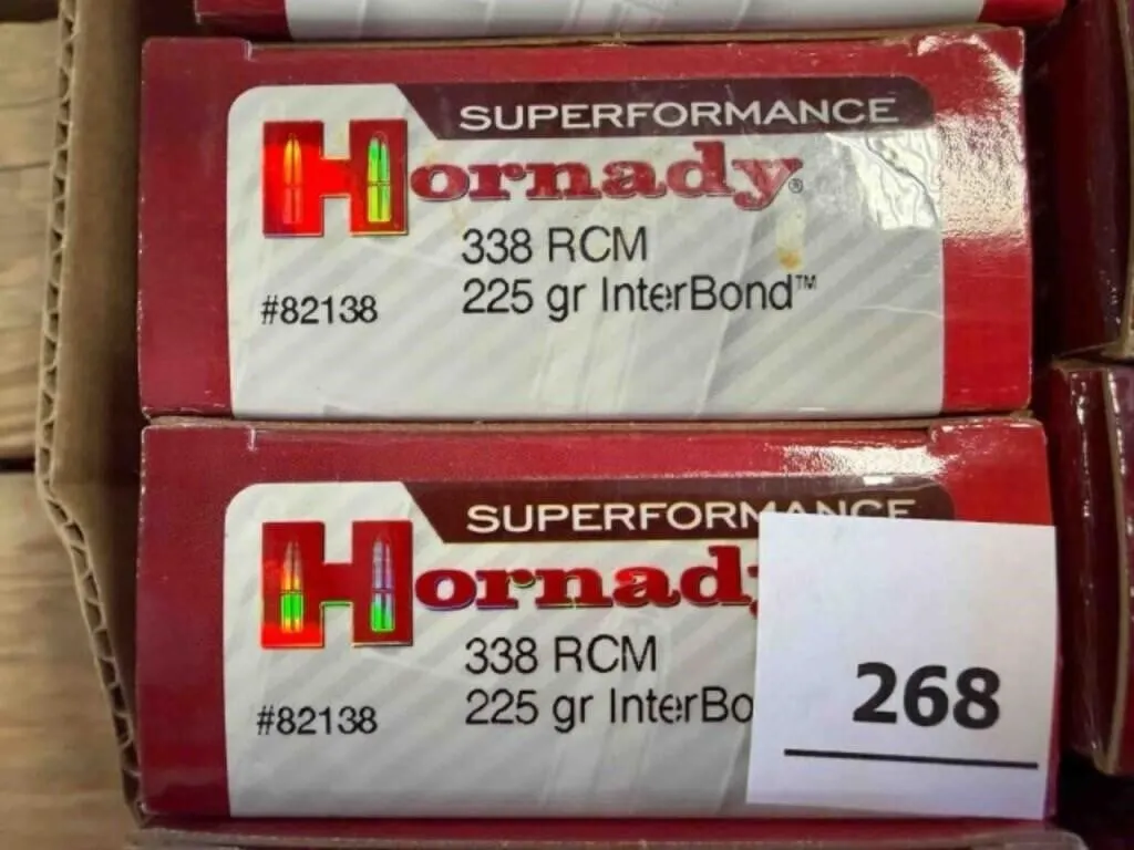 Hornady 338 RCM ammo; 185gr GMX; 40 ct.