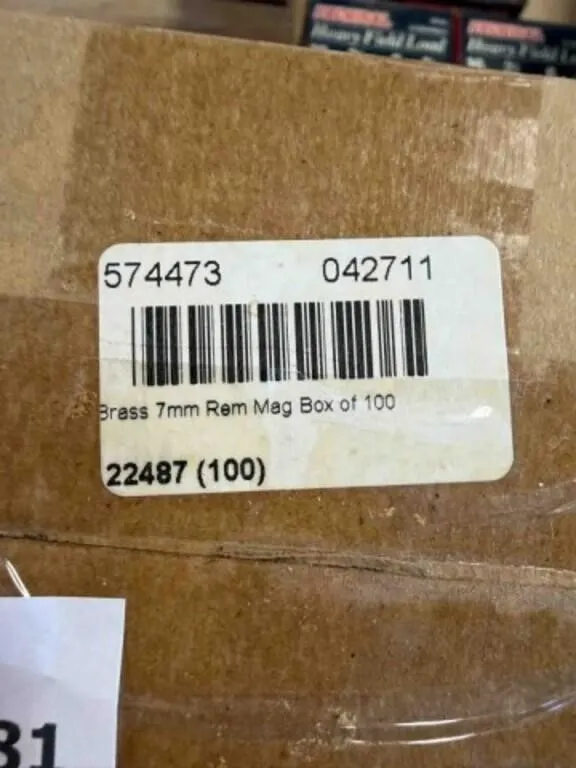 7mm Rem Mag brass - New- 100 ct.