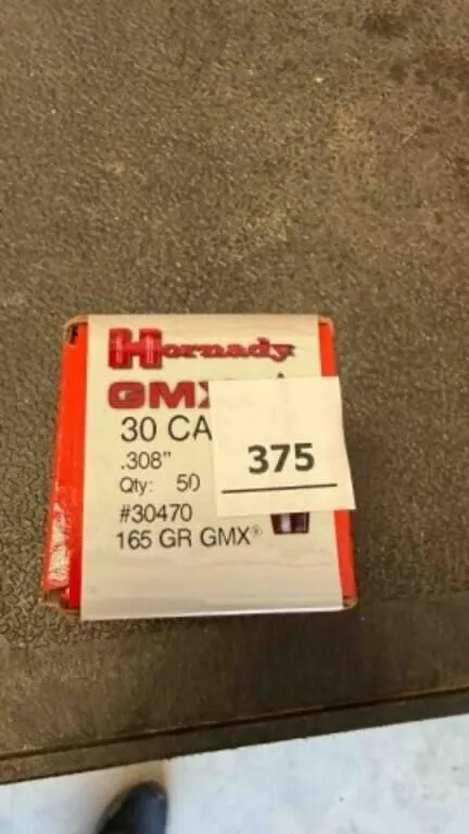 Hornady 30 cal bullets; 165gr; 50 ct.