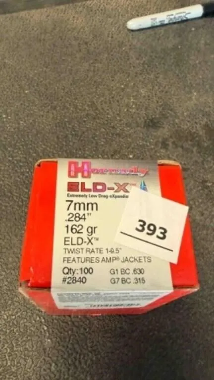 Hornady 7mm bullets; 162gr; 100 ct.