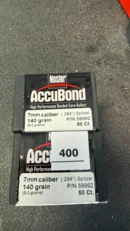 Nosler 7mm bullets; 140gr; 100 ct.