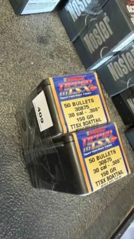 Barnes 30 cal bullets; 150gr; 100 ct.