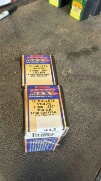Barnes 7mm cal bullets; 150gr; 100 ct.