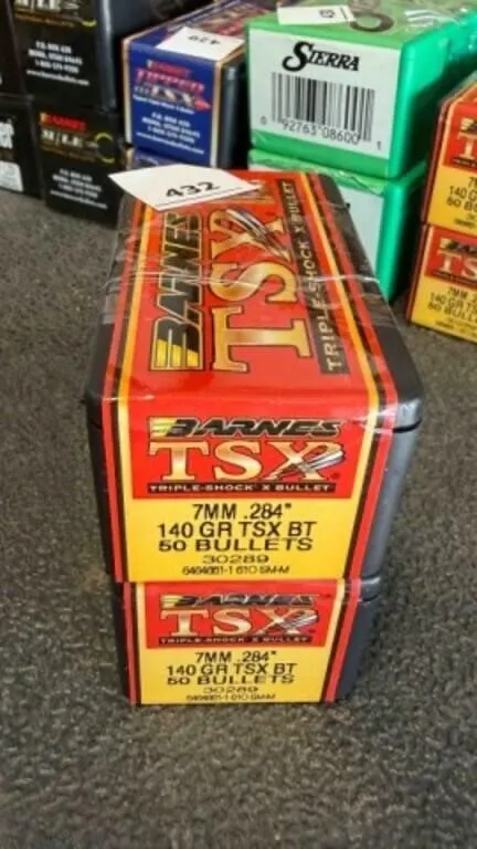 Barnes 7mm cal bullets; 140gr; 100 ct.