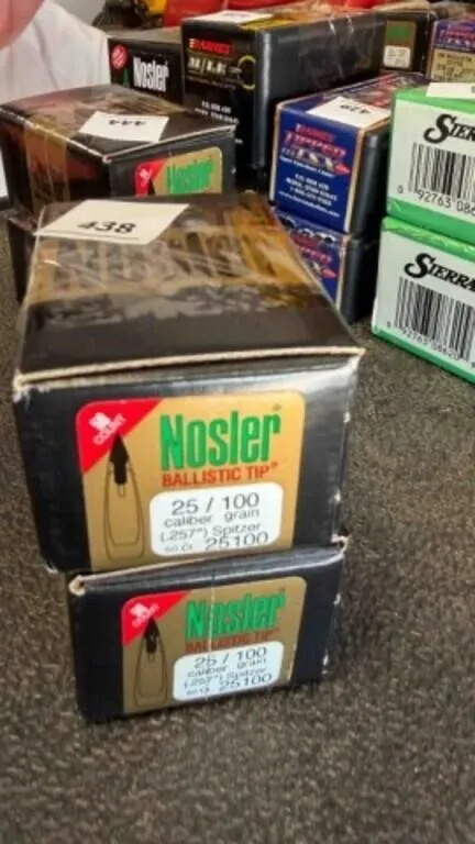 Nosler 25 cal. Bullets; 100gr; 100 ct.