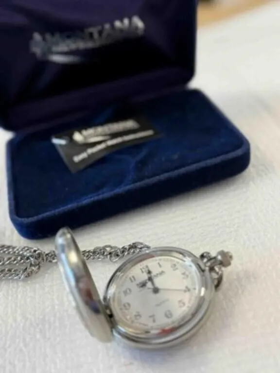 Montana Silversmith NRA pocket watch