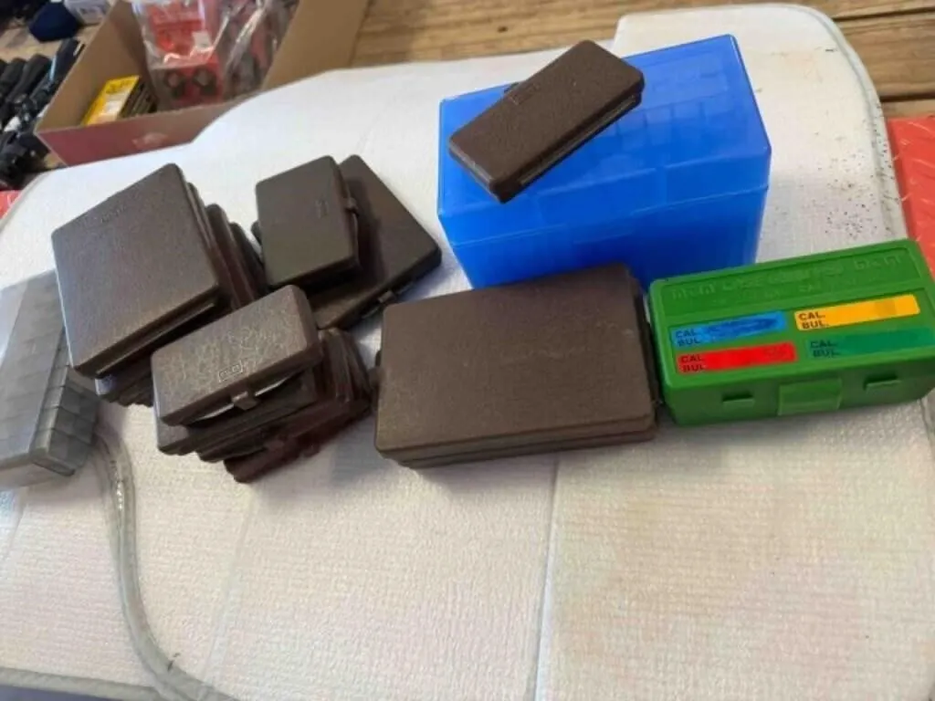 box of various bullet holders